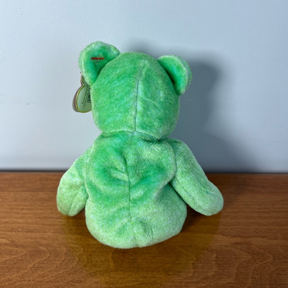 Ty Beanie Baby “Kicks” Green Bear Soccer 1999 Vintage Collectible - Picture 3 of 6